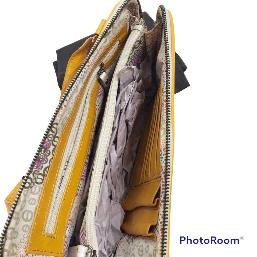 Latico leather colorblock Tate shoulder bag metallic white and gold colors NWT - Picture 7 of 12